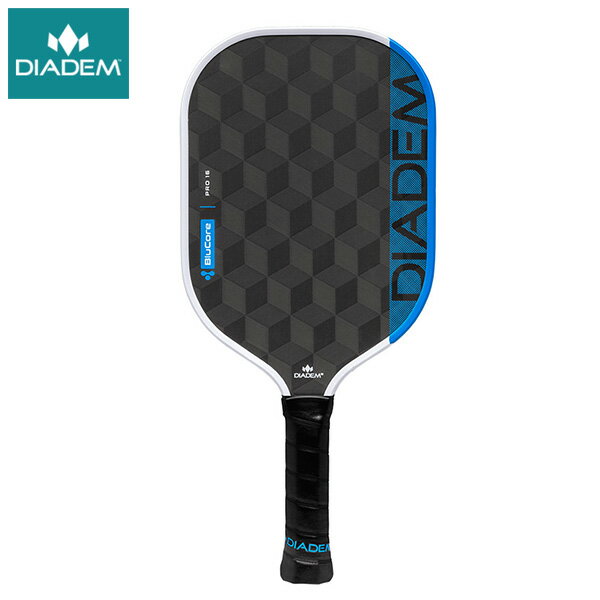 樂天商城 - 【マラソン限定！最大2,000円OFFクーポン】DIADEM ピックルボールパドル EDGE BLUCORE PRO16 25FW ブルー×ホワイト TPA022 ダイアデム PICKLEBALL PADDLE ラケット エッジ ブルーコア プロ16