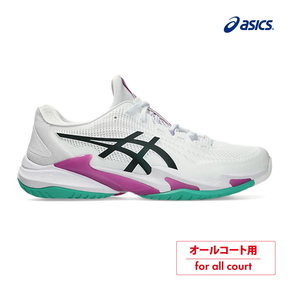 【ポイントUP】ASICS　コート FF 3　オールコート　1041A370-106　 WHITE/DIGITAL SAKURA　2026SS　メンズ　テニス　シューズ　アシックス　COURT FF 3