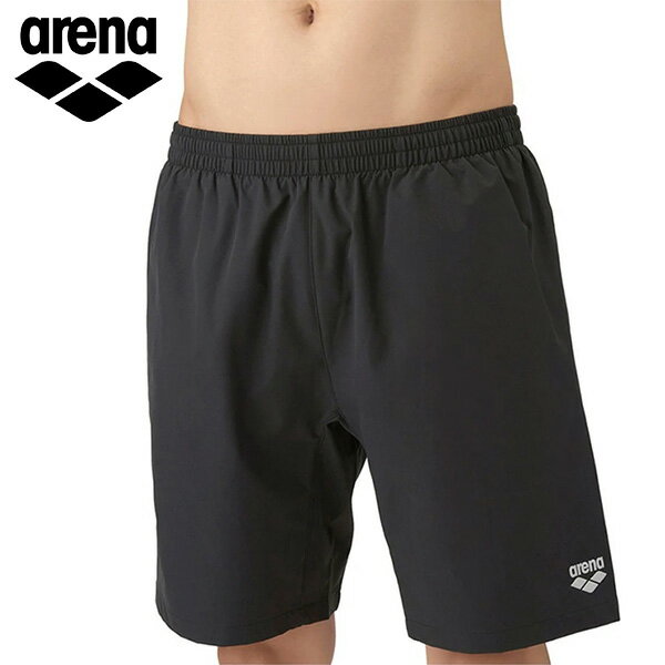 【マラソン限定！最大2,000円OFFクーポン】アリーナ フィットネススパッツ (ハーフレッグ/インナー付き) メンズ 26SS ブラック AS6SWF70M arena 水着 膝上丈 S・M・L・O・XO