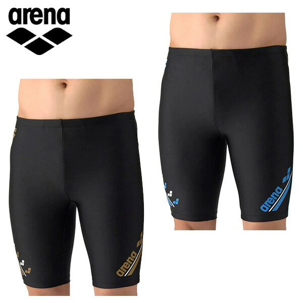 【マラソン限定！最大2,000円OFFクーポン】アリーナ フィットネススパッツ (ハーフレッグ/インナー付き) メンズ 26SS ブラック AS6SWF67M arena 水着 膝上丈 M・L・O・XO