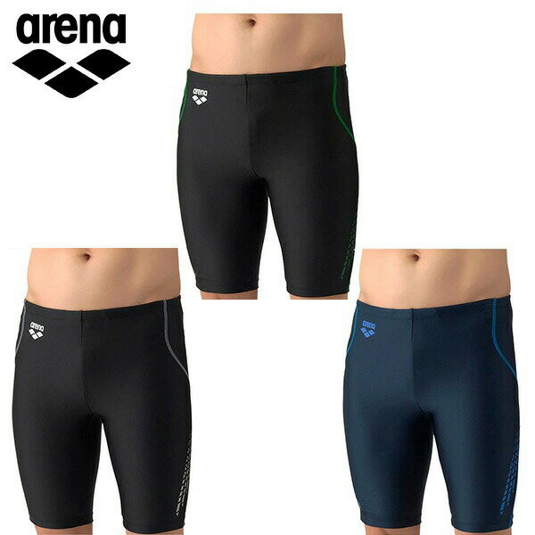 【マラソン限定！最大2,000円OFFクーポン】アリーナ フィットネススパッツ (ハーフレッグ/インナー付き) メンズ 26SS ブラック ネイビーAS6SWF72M arena 水着 膝上丈 M・L・O・XO