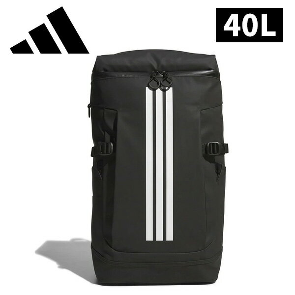 樂天商城 - 【15日00時〜26時間限定★最大ポイント47倍 】アディダス スクエアバックパック 40L ユニセックス 26SS ブラック JZ4130 カバン リュック 黒 大容量 デイパック レディス メンズ adidas