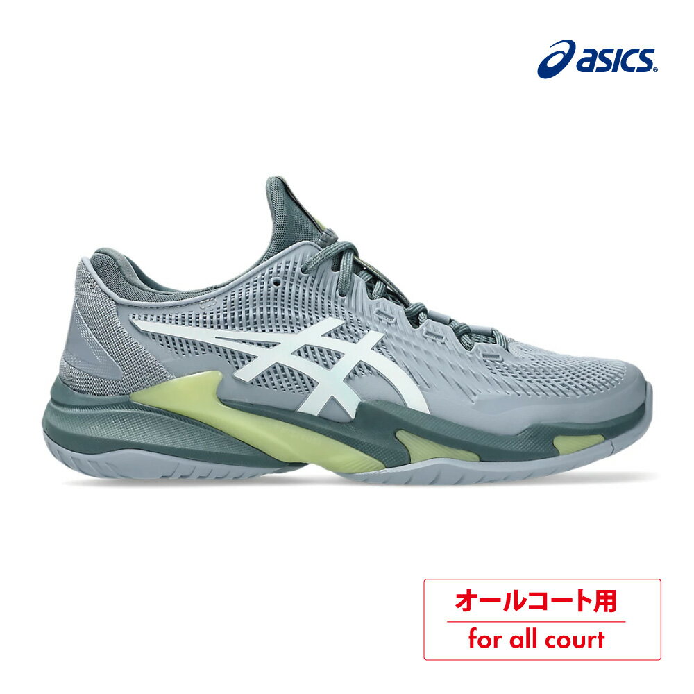 樂天商城 - 【15日00時〜26時間限定★最大ポイント47倍 】【ポイントUP】ASICS　コート FF 3　オールコート　1041A370-404　 GREY BLUE/WHITE　2026SS　メンズ　テニス　シューズ　アシックス　COURT FF 3　ASI03