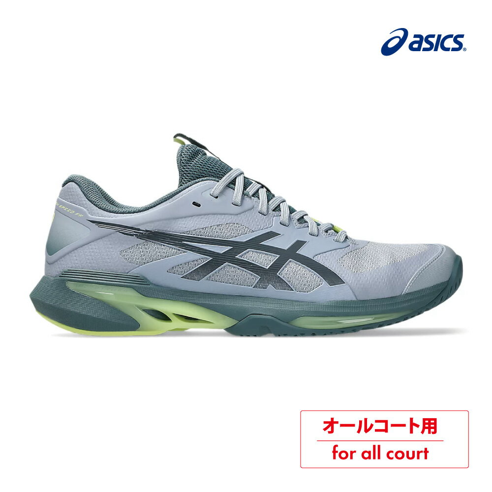【ポイントUP】ASICS　ソリューションスピードFF4　オールコート　1041A532-400　GREY BLUE/IRONCLAD　2026SS　メンズ 　テニス　シューズ　アシックス　SOLUTION SPEED FF 4　ASI01