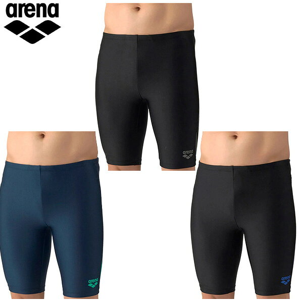 【マラソン限定！最大2,000円OFFクーポン】アリーナ フィットネススパッツ（ハーフレッグ/インナー付き）メンズ 26SS ブラック ネイビー AS6SWF73M arena 水着 膝上丈 M・L・O・XO