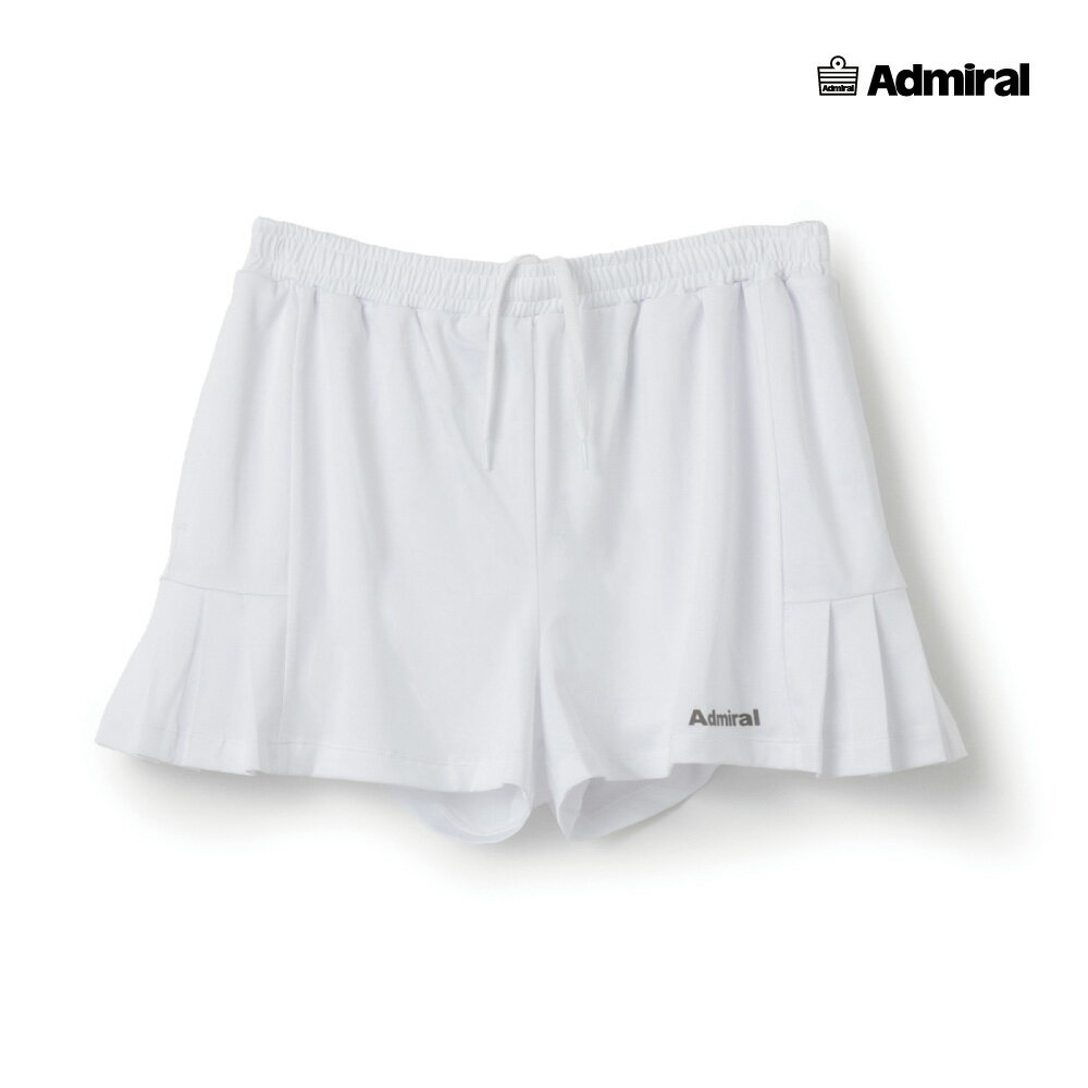 【商品名】サイドプリーツヘムショーツ 【品番】ATLA627-00 【カラー】ホワイト 【サイズ】S・M・L・LL 【素材】ポリエステル 95％ ポリウレタン5％ 【機能】吸水速乾/ストレッチ 【備考】こちらの商品は他の通販サイトと在庫共有しているため、ごくまれにご注文後でも在庫切れの場合がございます。 その際は連絡させて頂きますので、予めご了承ください。 ・メーカー希望小売価格はメーカーカタログに基づいて掲載しています カラーバリエーション コーディネート両脇の裾がプリーツになり、動きのあるヘムデザインのショーツ。 ソフトな風合いで上品な光沢のある細畝のカットソー素材。 両脇ポケット、ウエスト紐調整有り。