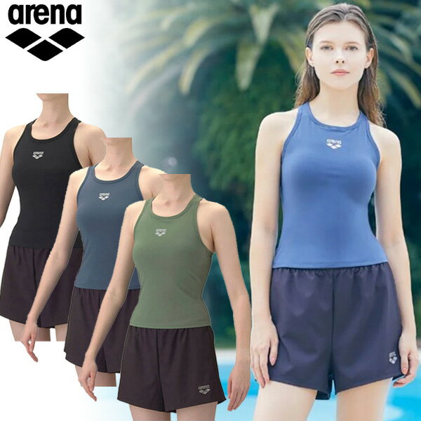 【マラソン限定！最大2,000円OFFクーポン】アリーナ フィットネスセパレーツ（Yバック/ミドルレッグ/差し込みパッド）レディース 26SS AS6SWF49L セパレーツ水着 スイムウェア 2026年春夏モデル arena レディス