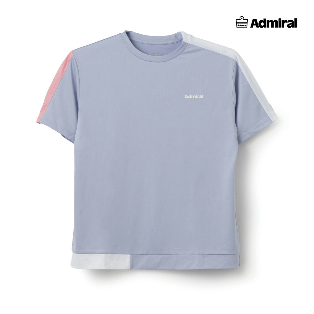 樂天商城 - 【15日00時〜26時間限定★最大ポイント47倍 】ADMIRAL　メンズ　カラーアソートブロッキングTEE 　ATMA608-59　2026SS　ラベンダー　吸水速乾　ストレッチ　アドミラル　MEN　テニスウェア　バドミントン　ソフトテニス