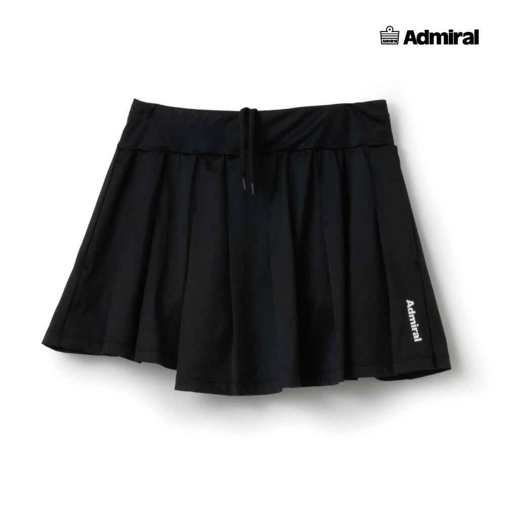 【商品名】アシメヘムプリーツスコート 【品番】ATLA626-10 【カラー】ブラック 【サイズ】S・M・L・LL 【素材】ポリエステル 95％ ポリウレタン5％ 【機能】吸水速乾/ストレッチ 【備考】こちらの商品は他の通販サイトと在庫共有しているため、ごくまれにご注文後でも在庫切れの場合がございます。 その際は連絡させて頂きますので、予めご了承ください。 ・メーカー希望小売価格はメーカーカタログに基づいて掲載しています カラーバリエーション コーディネート左右で丈差のあるアシンメトリーデザインのプリーツスコート。 ソフトな風合いで上品な光沢のある細畝のカットソー素材。 両脇ポケット、ウエスト紐調整有り。