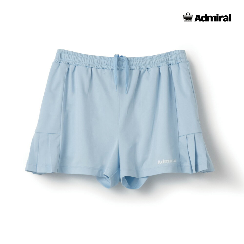 【商品名】サイドプリーツヘムショーツ 【品番】ATLA627-39 【カラー】サックス 【サイズ】S・M・L・LL 【素材】ポリエステル 95％ ポリウレタン5％ 【機能】吸水速乾/ストレッチ 【備考】こちらの商品は他の通販サイトと在庫共有しているため、ごくまれにご注文後でも在庫切れの場合がございます。 その際は連絡させて頂きますので、予めご了承ください。 ・メーカー希望小売価格はメーカーカタログに基づいて掲載しています カラーバリエーション コーディネート両脇の裾がプリーツになり、動きのあるヘムデザインのショーツ。 ソフトな風合いで上品な光沢のある細畝のカットソー素材。 両脇ポケット、ウエスト紐調整有り。