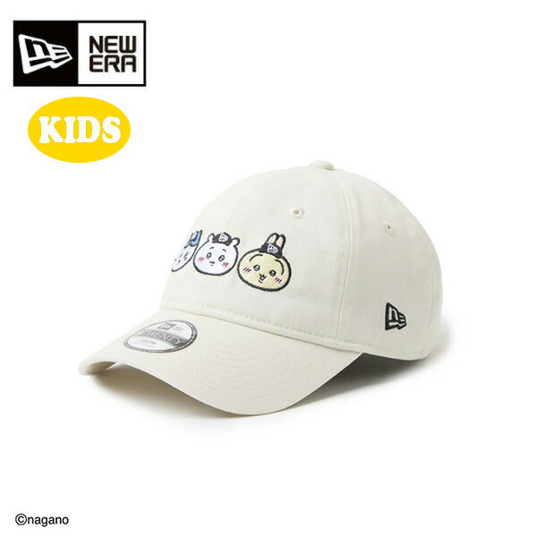 樂天商城 - ニューエラ キャップ Youth 9TWENTY ちいかわ・ハチワレ・うさぎ キッズ 26SS アイボリー 14864477 帽子 920 子供用 ユース ガール ボーイ CHIIKAWA