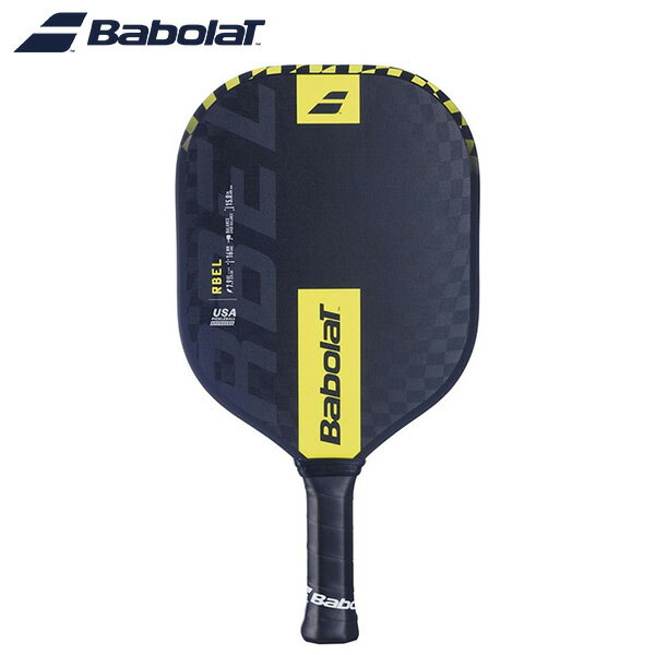 樂天商城 - Babolat ピックルボールパドル PADDLE RBEL レベル ブラック/イエロー 160026 バボラ ラケット