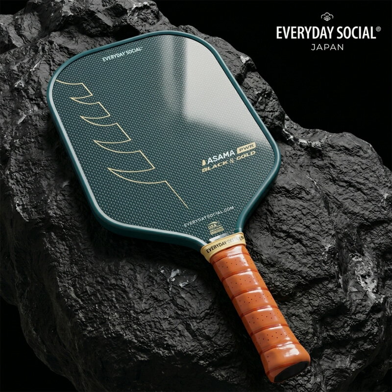 樂天商城 - EVERYDAY SOCIAL ピックルボールパドル ASAMA ブラック＆ゴールド PWR （グリーン）16mm ブラック×ゴールド／グリーン×ゴールド フォーム PWR パドル ラケット エブリデイソーシャル