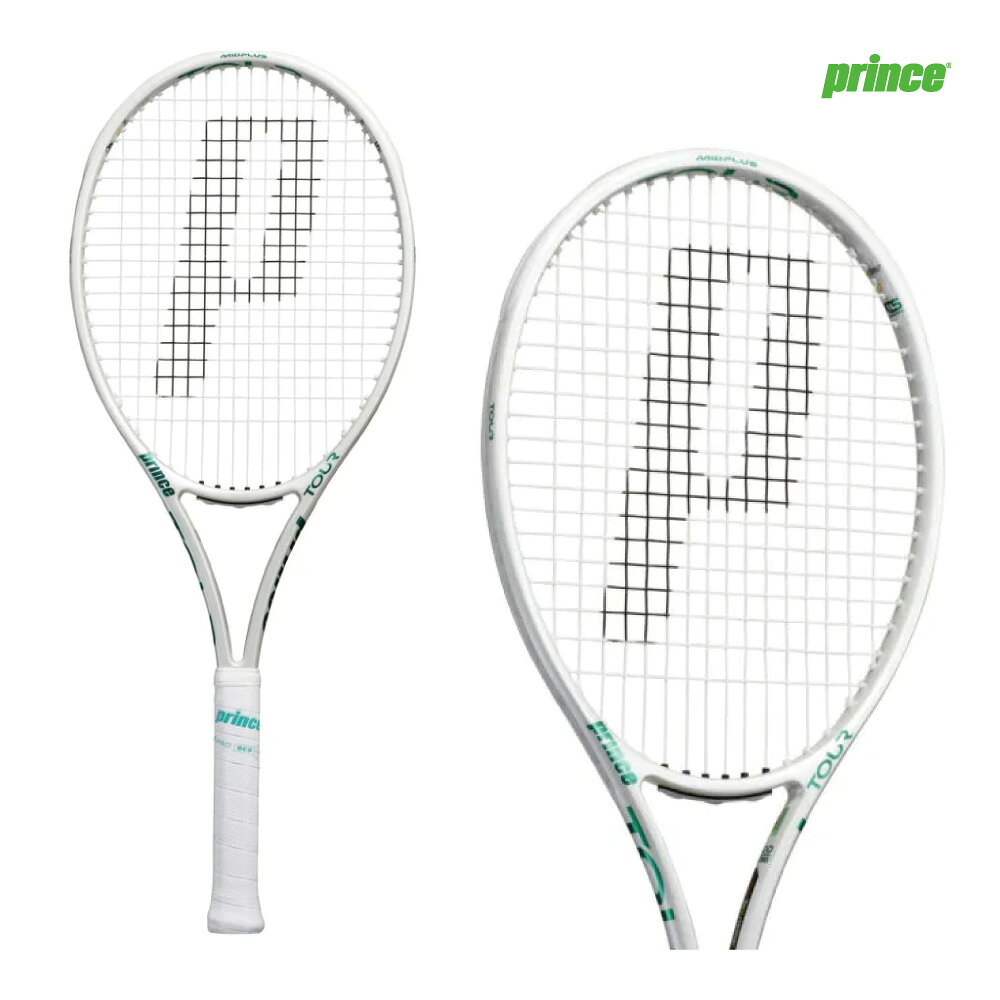 【マラソン限定!最大2,000円OFFクーポン】PRINCE　ツアー 100（305g）（限定カラー）　7TJ280　2026FW　ホワイト×グリーン　テニスラケット　硬式テニス　プリンス　TOUR 100（305g）