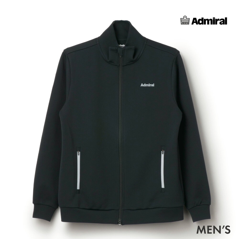 【商品名】セットアップダンボールジャケット 【品番】ATMA620-10 【カラー】ブラック（10） 【サイズ】S・M・L 【素材】ポリエステル 100％ 【機能】吸水速乾・ストレッチ・UVカット 　　　両脇ファスナーポケット 【備考】こちらの商品は他の通販サイトと在庫共有しているため、ごくまれにご注文後でも在庫切れの場合がございます。 その際は連絡させて頂きますので、予めご了承ください。 ・メーカー希望小売価格はメーカーカタログに基づいて掲載していますアドミラル　2026FWモデル 高密度でなめらかなダンボールニットを使用したハイネックジャケット。両脇ファスナーポケットで小物類を安全に収納可能。ハイネックファスナー開閉時の顔周りの挟み込みを防ぐチンガードあり。