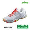 【マラソン限定!最大2,000円OFFクーポン】PRINCE ツアー プロ ゼット 5 CG DPSZC17/146 プリンス TOUR PRO Z V CG 2022SS ホワイト テニスシューズ クレー&グラスサンド用