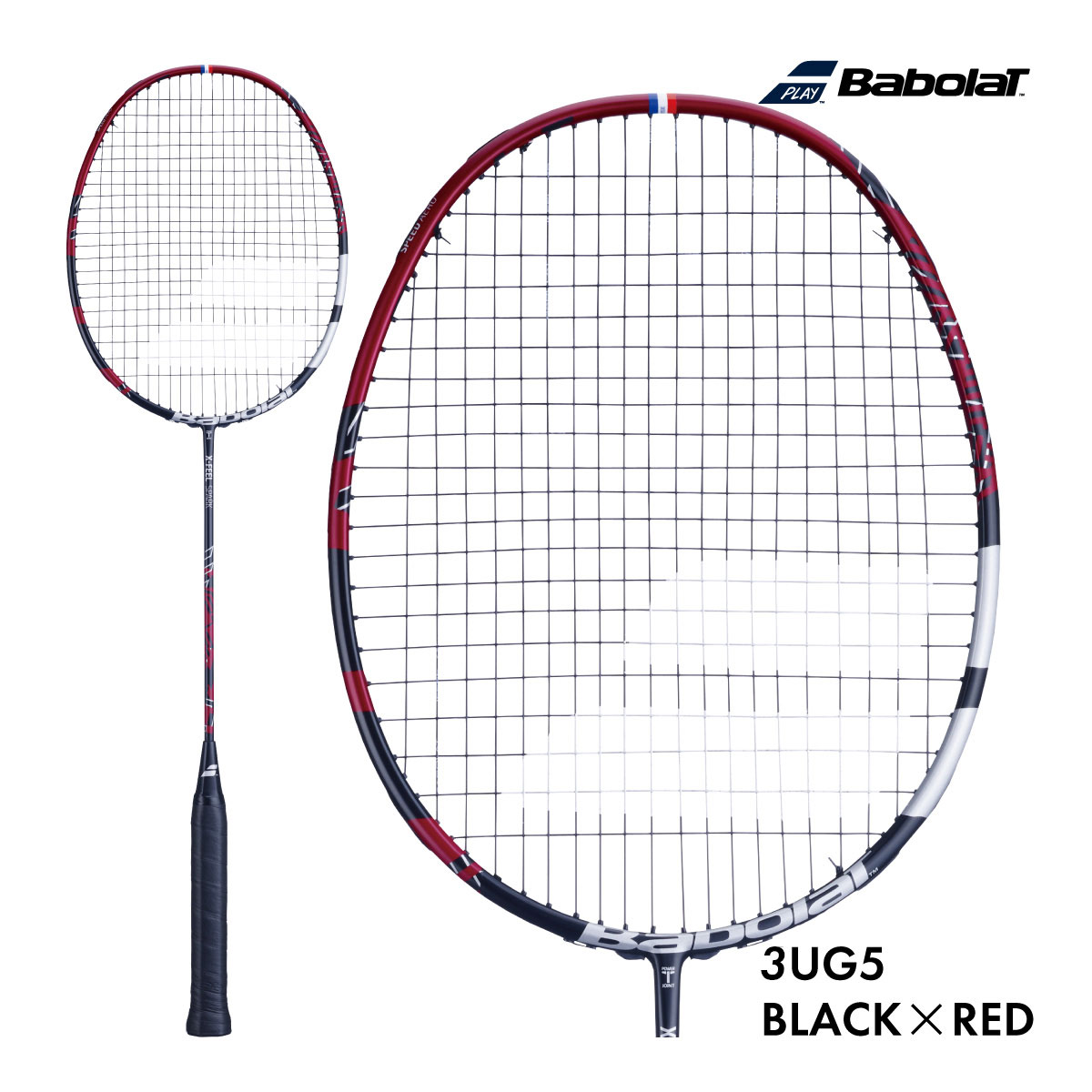 BABOLAT バボラ　X－FELL SPARK エックスフィールスパーク 602436 3UG5 ヘッドヘビー パワー系 オフェンス 2024 ブラック×レッド