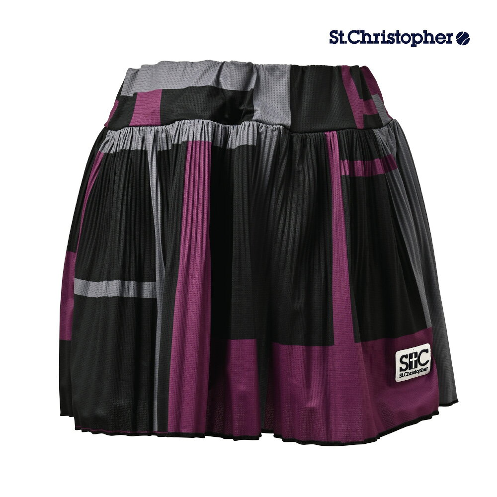 St.Christopher　プリーツスコート　レディース　セントクリストファー　STC-BFW6042-GY　2026FW　グレー　テニスウェア