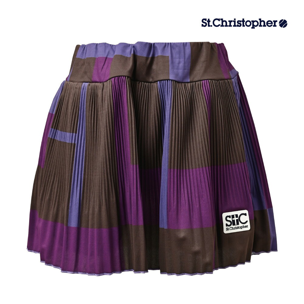 St.Christopher　プリーツスコート　レディース　セントクリストファー　STC-BFW6042-PP　2026FW　パープル　テニスウェア