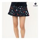 le coq sportif リバーシブルゲームスコート QTWXJE04-NV 2024SS ネイビー ルコックスポルティフ WOMEN テニス スカート