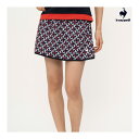 le coq sportif リバーシブルゲームスコート QTWXJE03-NV 2024SS ネイビー ルコックスポルティフ WOMEN テニス スカート(4)