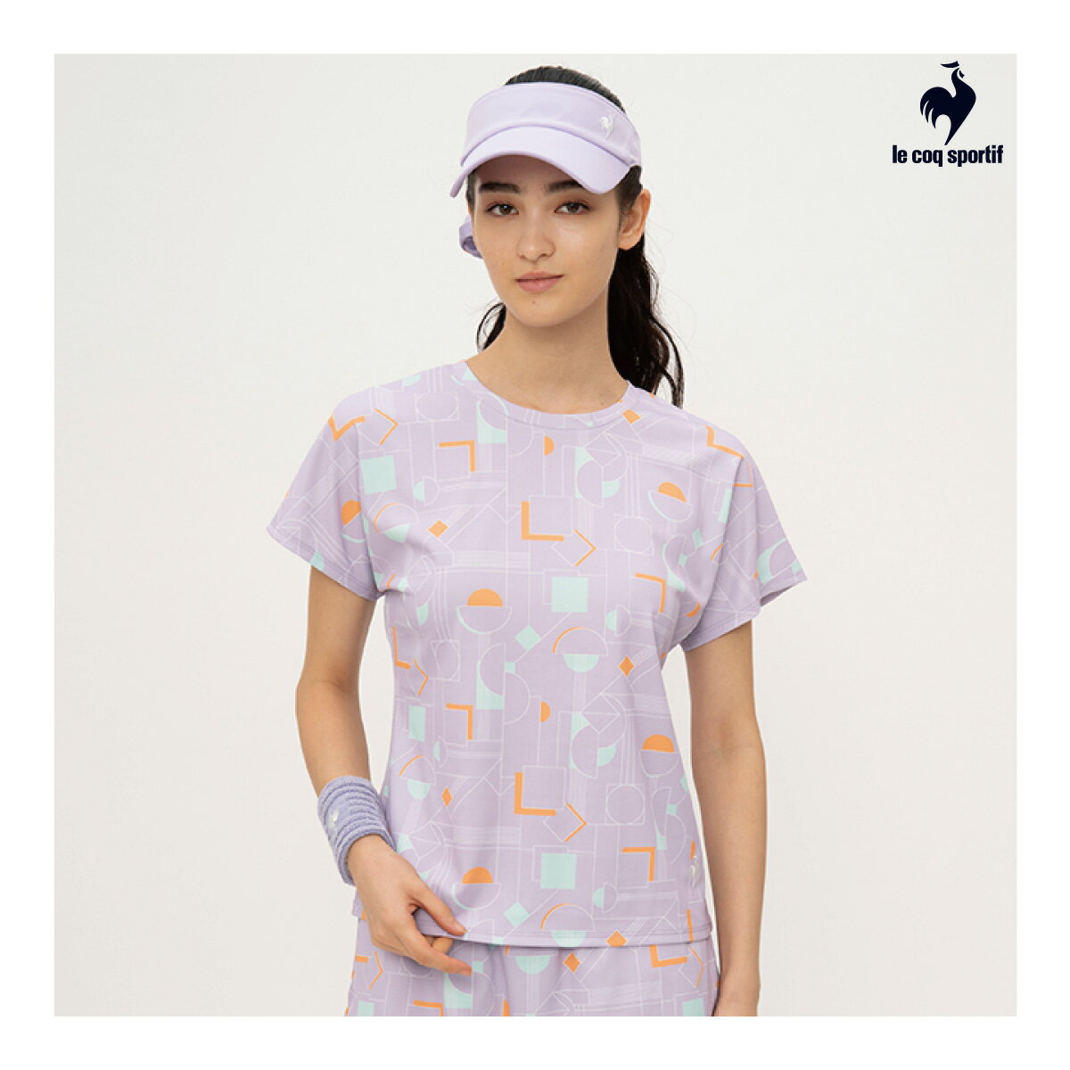 【BKフライデー限定!最大2,000OFFクーポン配布中】le coq sportif 【前後2way】サンスクリーン ゲームシャツ QTWXJA04-PP 2...