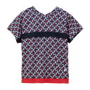 le coq sportif 【前後2way】サンスクリーン　ゲームシャツ QTWXJA03-NV　2024SS ネイビー　ルコックスポルティフ WOMEN　テニス　Tシャツ