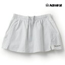 【5/5限定!10%OFFクーポン配布中】【SALE】ADMIRAL アドミラル ギンガムチェックスリットヘムスコート ATLA415 019 グレー 2024...