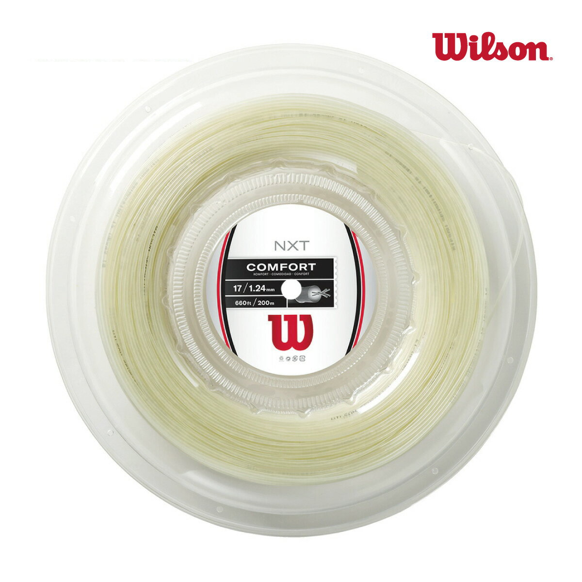 WILSON ウィルソン NXT 17 REEL Natural 200mロール ナチュラル　テニス　ガット　WR8311201　ストリング　硬式　ロールガット