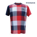 【SALE】St.Christopher パネルチェックゲームシャツ STC-BCM5411-RD　2023FW　レッド　 セントクリストファー　メンズ　テニス