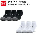 【スーパーSALE限定★最大2000円OFFクーポン】アンダーアーマー ヒートギア ノーショー<3足セット> (1346755) UA メンズ ユニセックス ソックス 靴下 くるぶし 3足 ランニング マラソン ジョギング おしゃれ ブラック 黒 ホワイト 白 ブランド アウトドア