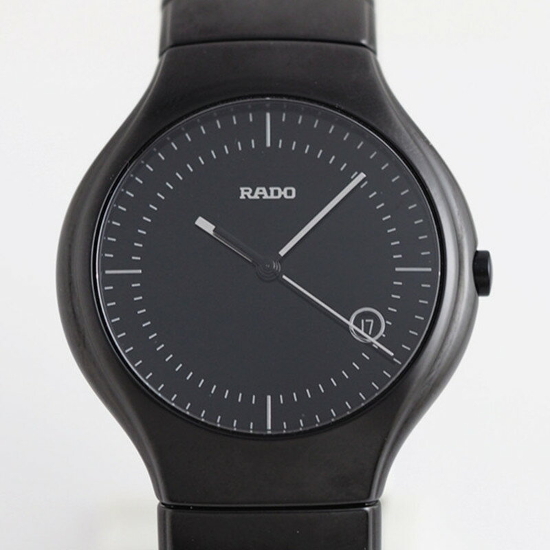 【美品】 RADO ラドー トゥルー セラミック R27816152 メンズ クオーツ ギャランティーカード ケース付き 中古