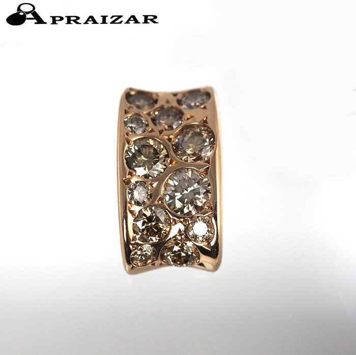 KASHIKEY カシケイ メランジェバンド K18PG ブラウンダイヤモンド0.45ct ペンダント トップ チャーム [中古]