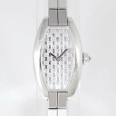 Cartier カルティエ ミニ トノー ラニエール WJ2002W3 K18WG 文字盤ダイヤ レディース クオーツ 箱付 [中古]