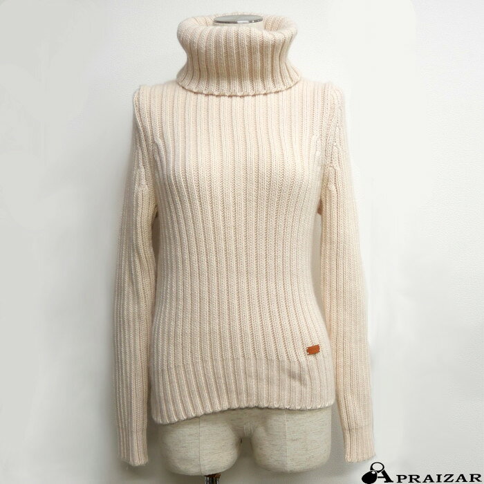 樂天商城 - CHANEL シャネル カシミヤ100% タートルネック セーター 長袖 オフホワイト 38 レディース レザータグ ニット [中古]