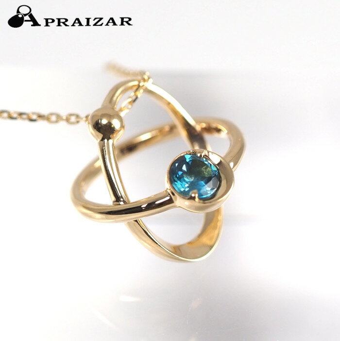 STAR JEWELRY スタージュエリー PLANETS K10YG ブルートパーズ ネックレス 華やか エレガント 