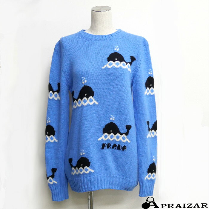 PRADA / プラダ | クルーネックニット | 38 | ブルー系 | レディース PRADA/プラダ_Women通販 | カシミヤ クルーネック セーター【送料無料