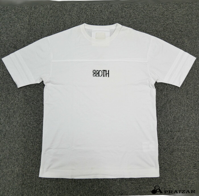 Rakuten - レターパックプラス発送 GIVENCHY ジバンシィ GOTH コットン100% ロゴ プリント Tシャツ L ホワイト メンズ 大きめ オーバーサイズ [中古]