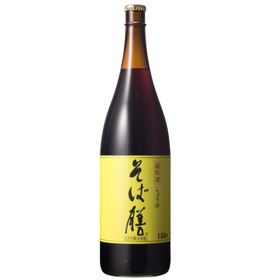 ヒゲタ 超特選 そば膳 1.8L ( 専門店向け / プロ仕様 / 超特選醤油 / 蕎麦つゆ / めんつゆ )