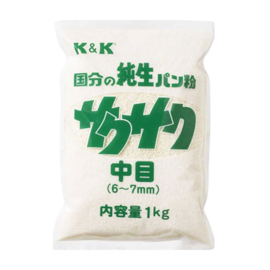 K&K 純生 パン粉 中目 1kg ( ぱん粉 / さくさく )