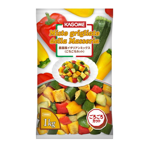 カゴメ 農園風 イタリアン ミックス 1kg ( ゴロゴロ / カット済み / 野菜 / ズッキーニ / ピーマン / 冷凍 ) カゴメ 農園風 イタリアン ミックス 1kg ( ゴロゴロ / カット済み / 野菜 / ズッキーニ / ピーマン / 冷凍 )