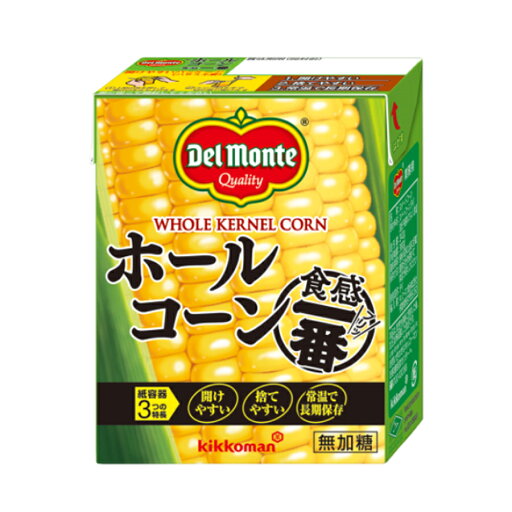デルモンテ ホール コーン 食感一番 380g ( とうもろこし / 紙パック ) デルモンテ ホール コーン 食感一番 380g ( とうもろこし / 紙パック )