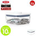 【365日出荷&当店限定特典付】OXO オクソー ポップコンテナ ビッグスクエア ミニ 1L 11233700 保存容器 プラスチック 密閉 調味料 食品 保存 キャニスター ストッカー スタッキング キッチングッズ 人気 プレゼント