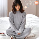 フリースパジャマ パジャマ ルームウェア 両面起毛 あったかパジャマ 上下セット もこもこ ふわふわ 春 秋 冬 長袖 軽い ゆったり スェット 着る毛布 寒さ...