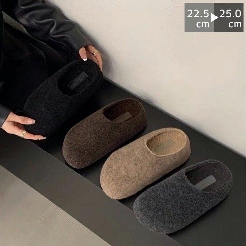 サボサンダル サンダル レディース ボストン もこもこ ボア レギュラー フィット スリッパ 厚底 歩きやすい