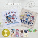 キャラクター ガーゼ&パイルウォッシュタオル 2枚組【約34×35cm】はらぺこあおむし ひつじのショーン パウ・パトロール【メール便1枚のみ対応可能】【N】【...
