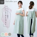 シャンブレー ワンピースエプロン 春カラー おしゃれ かわいい ナチュラル カジュアル ギフト プレゼント【メール便1枚のみ送料無料・ゆうパケット】【N】【M】
