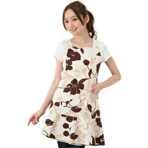 【メール便対応可】【日本製】フェアリーフェリエクロスフリルエプロン クロスエプロン 綿100% 北欧 花柄 かわいい Aライン 上品 フリル ショート 短い プレゼント ギフト 母の日【N】【Y】