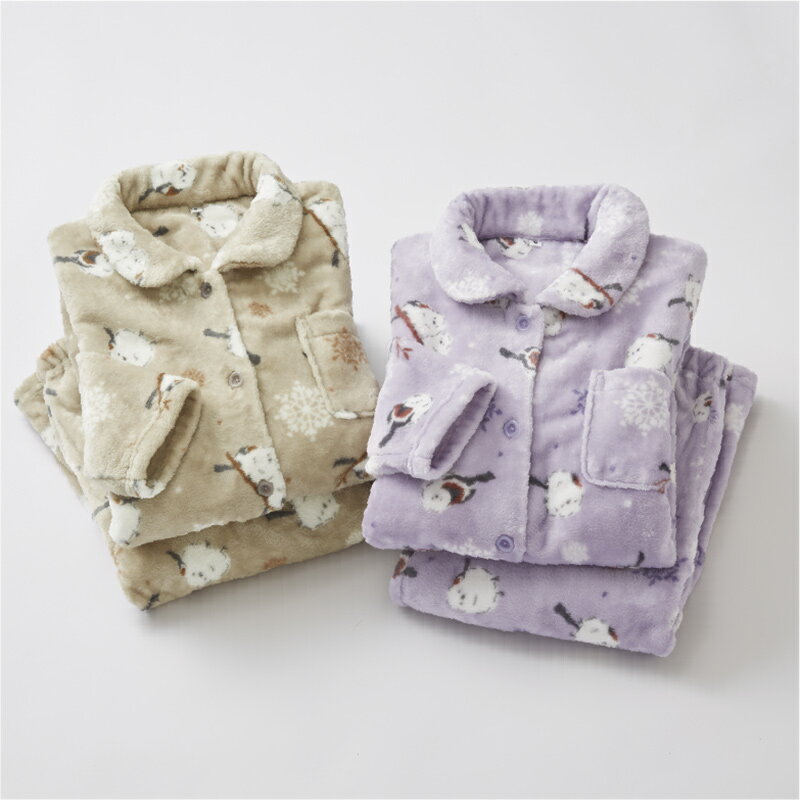 ＜ふわもこ＞シマエナガのプリントパジャマ