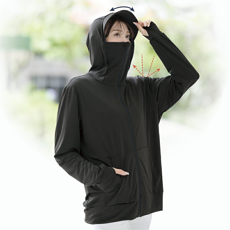UV＆クール顔までガードパーカー